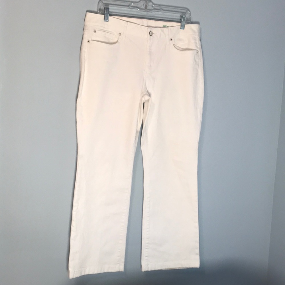 Lilly Pulitzer Cream Boot Cut Jeans